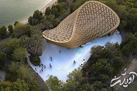 جزیره النور نمایی زیبا از مسجد النور, جزیره النور, مسجد النور امارات